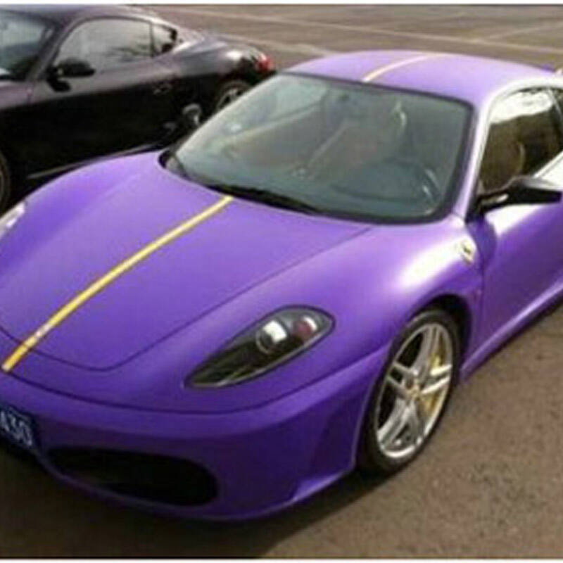 追趣 汽车用品优质加厚汽车亚光改色膜 汽车贴膜 紫色