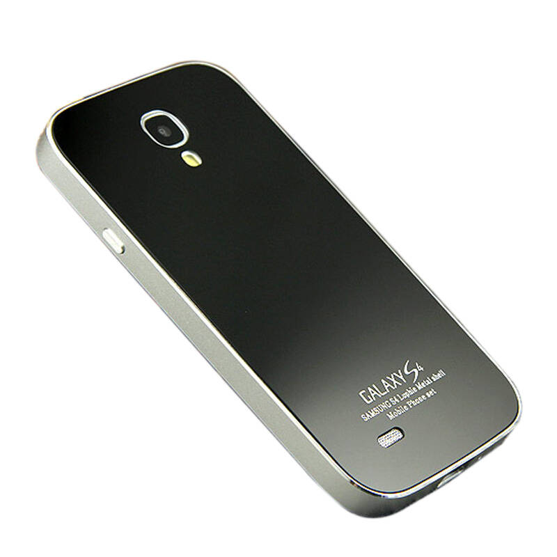 yjing适用于三星s4手机壳 i9500金属边框钢化后盖 i959/i9508金属保护