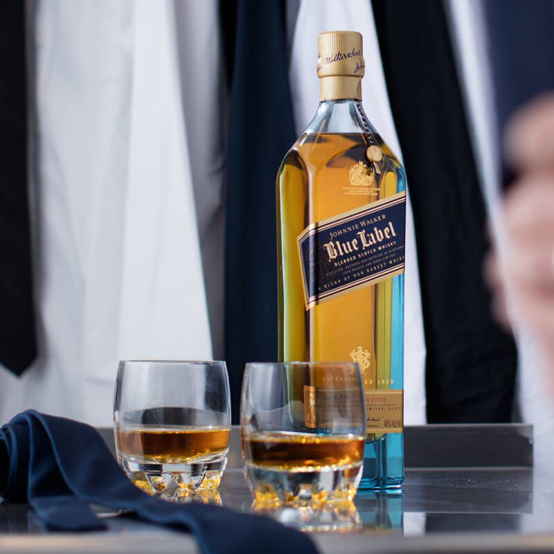 尊尼获加(johnnie walker)洋酒 苏格兰进口威士忌whisky 蓝方 蓝牌500