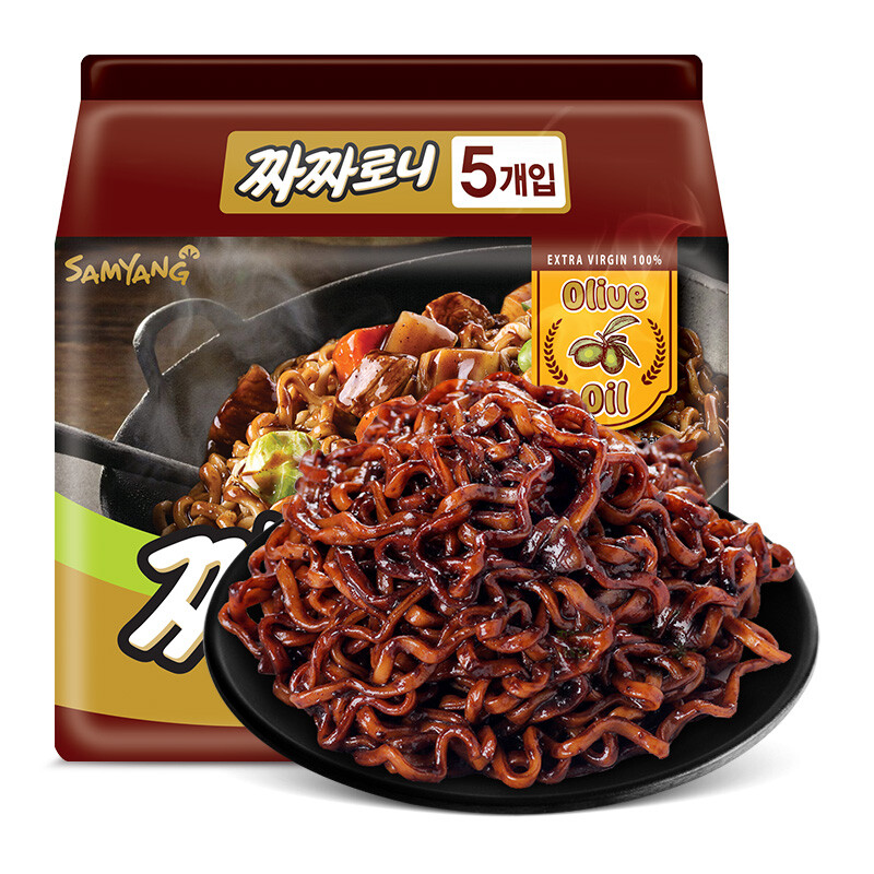 韩国三养(samyang)方便面 炸酱拉面 700g *4个