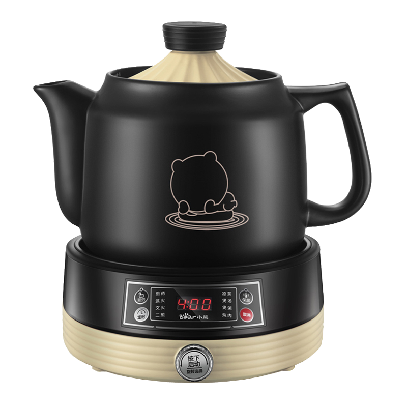 小熊（Bear）中药锅煎药壶 3L二煎中药壶养生壶全自动熬药砂锅药罐 电药壶电药锅煲药熬药锅陶瓷JYH-B30M3