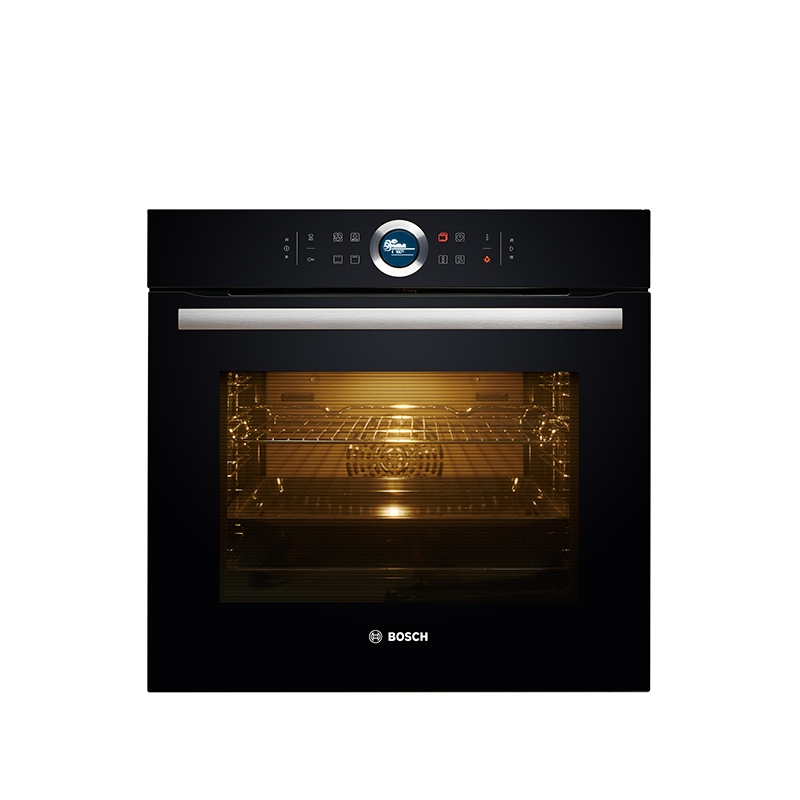 博世（Bosch）电烤箱 家用13种加热模式 大容量烤箱 4D热风 氧化易清洁 HBG634BB1W