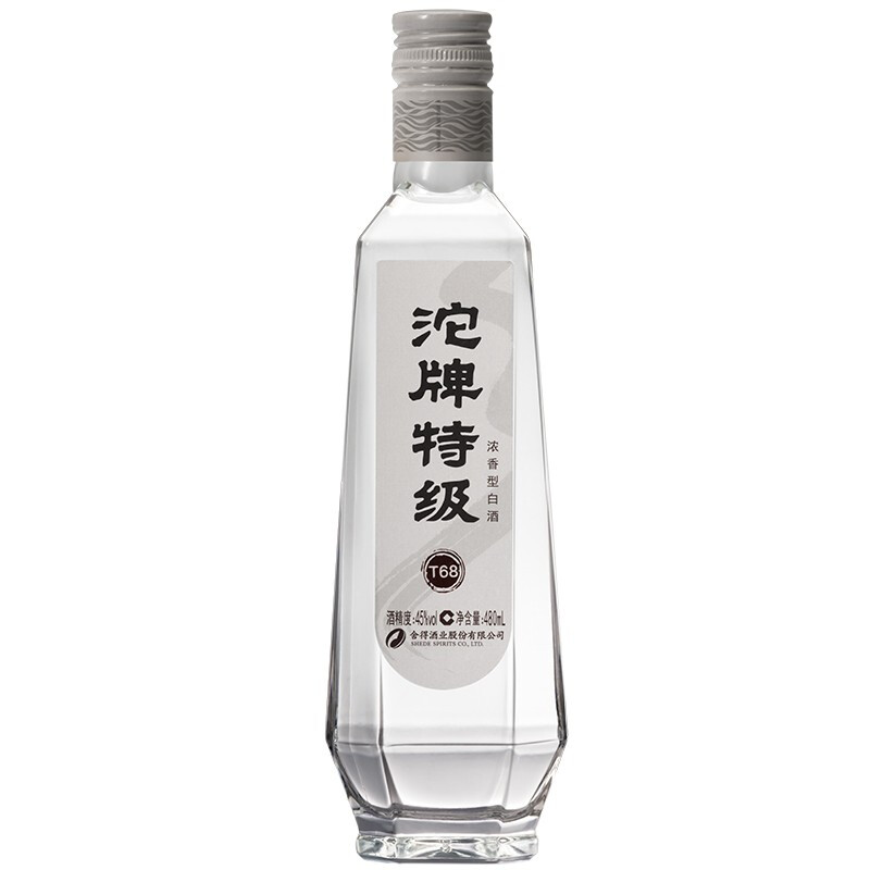 沱牌舍得 沱牌特级t68 45度 480ml *6瓶 整箱装 浓香型白酒