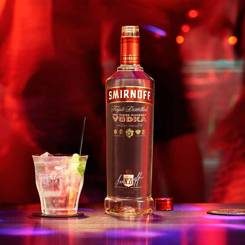 斯米诺(smirnoff)洋酒 英国伏特加750ml *2个