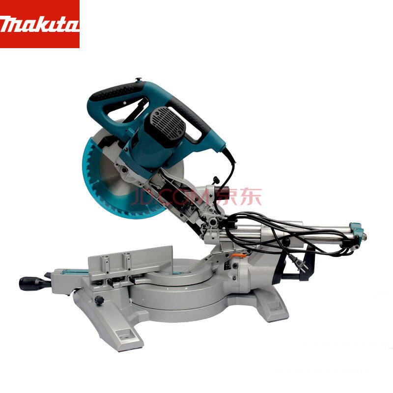 makita牧田电动工具 ls1018l滑动复合式斜断锯10寸锯铝机 带45度斜切