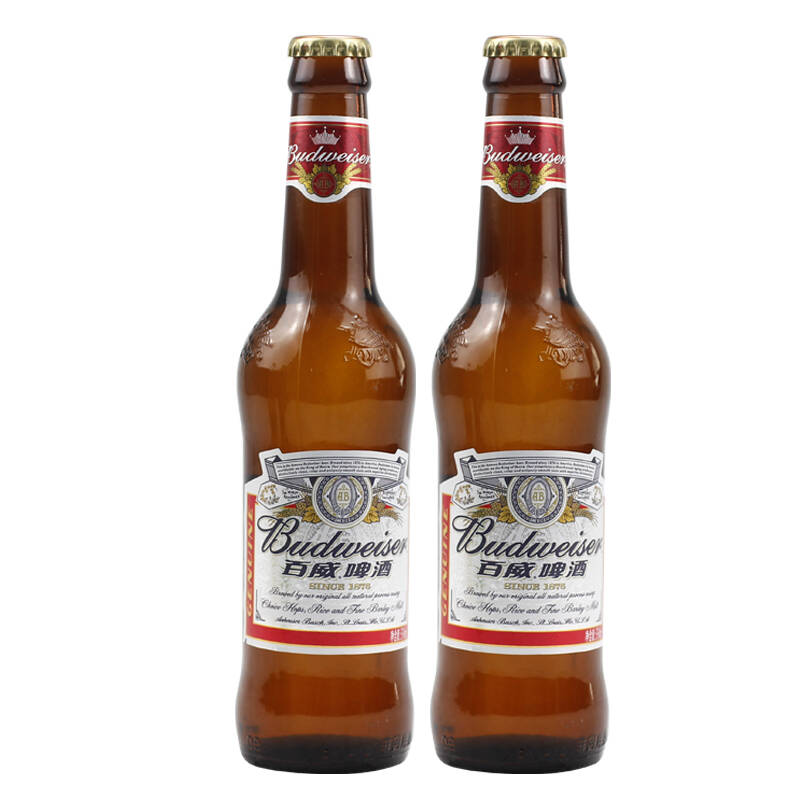 budweiser 百威啤酒9.7度330ml 2瓶装