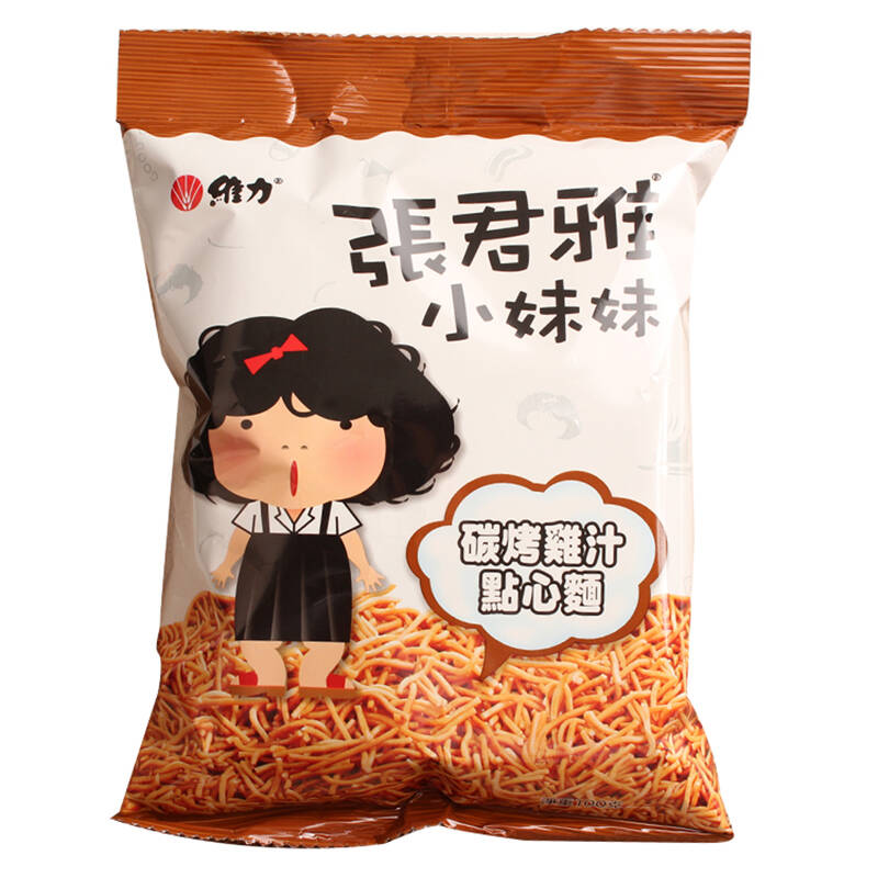 张君雅零食品碳烤鸡汁点心面100g