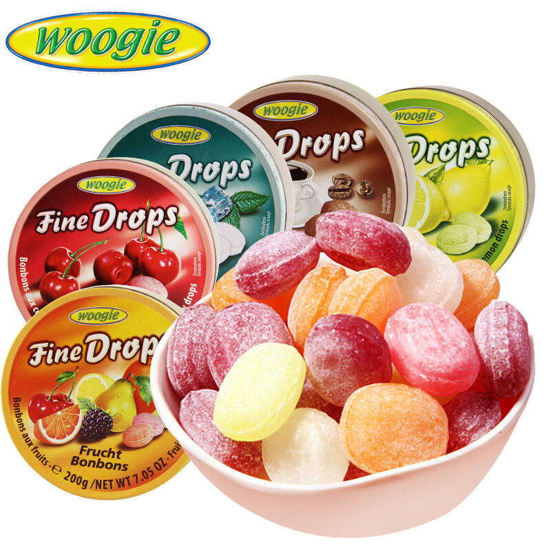 奥地利进口零食woogie糖果组合 综合水果味 咖啡味 野