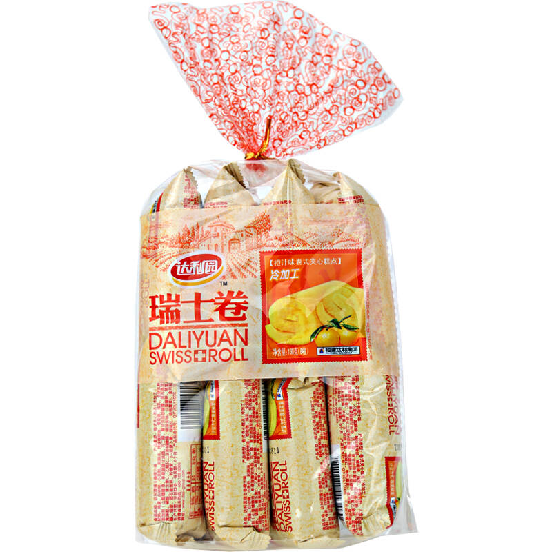 达利园瑞士卷零食品 160g 香橙味