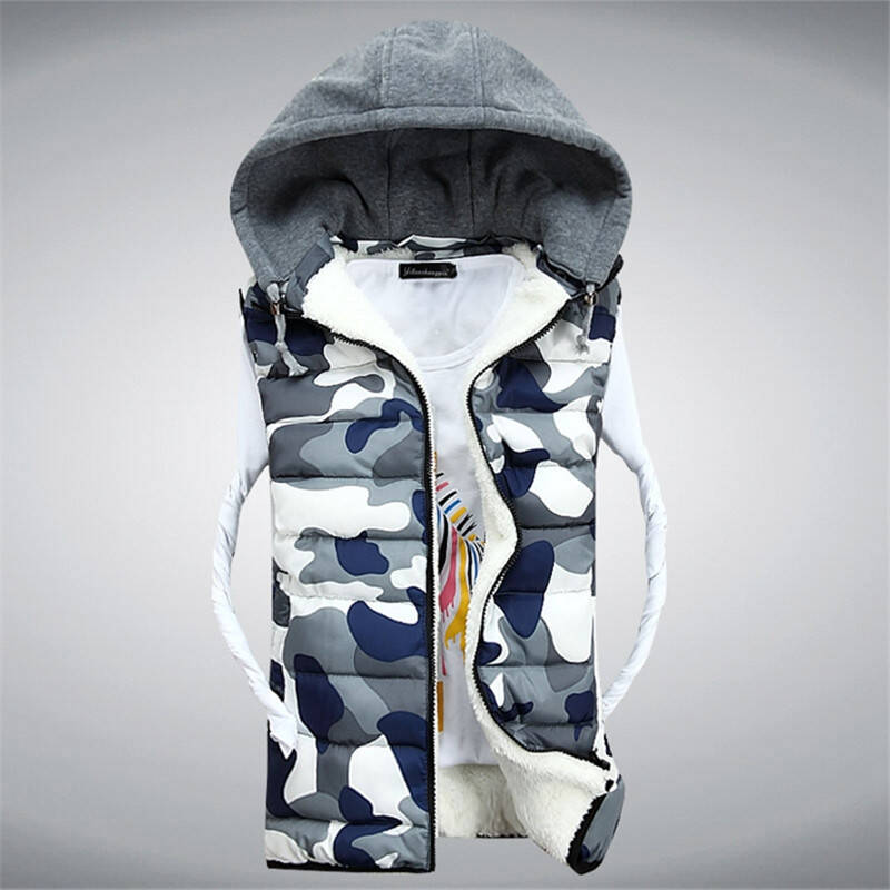 <em>战地吉普</em>2014秋冬新款<em>情侣马甲</em>迷彩羽绒棉外