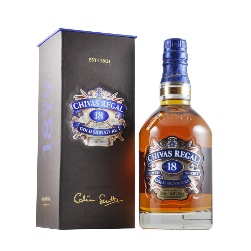 英国苏格兰威士忌 进口洋酒 chivas regal 芝华士 18年威士忌700ml