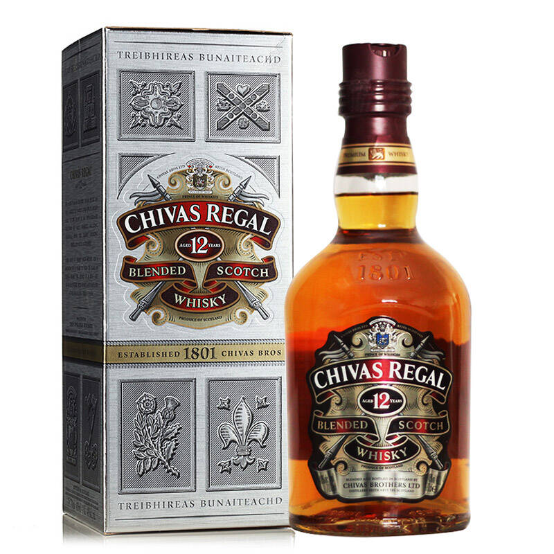 芝华士12年威士忌chivas regal 700ml(无盒)