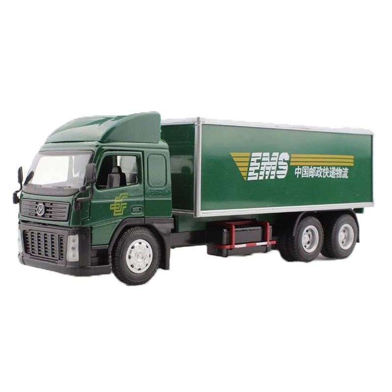 儿童玩具合金车 1:32合金货柜模型 卡车 ems 邮政速递