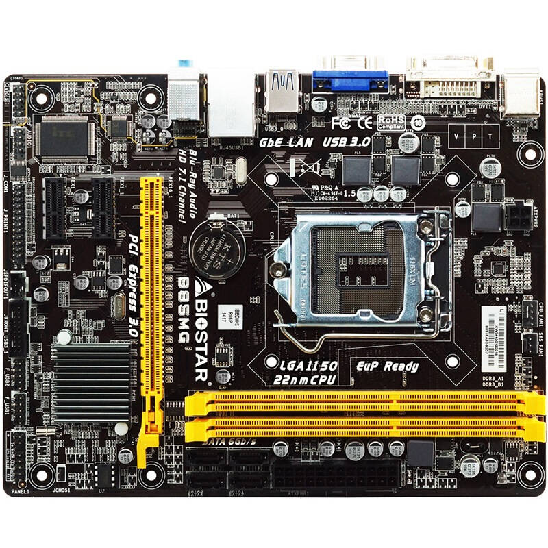 映泰(biostar) b85mg金刚版 主板(intel b85/ lga 1150) 自营