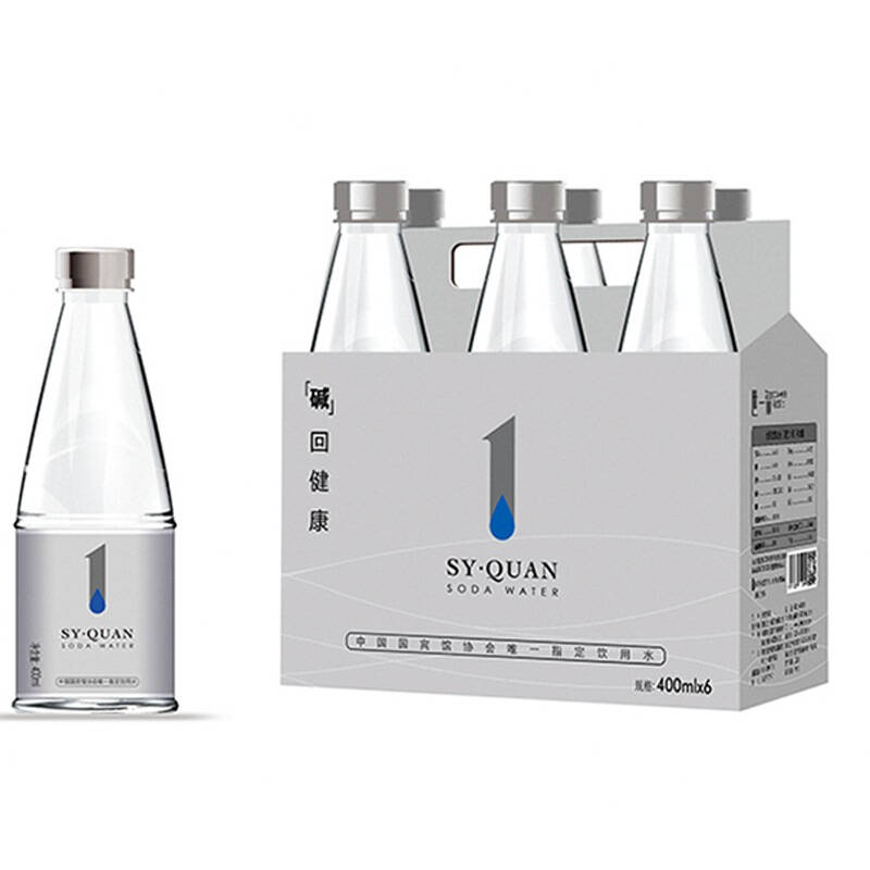 世一泉(sy-quan)天然苏打水 400ml*24瓶 整箱