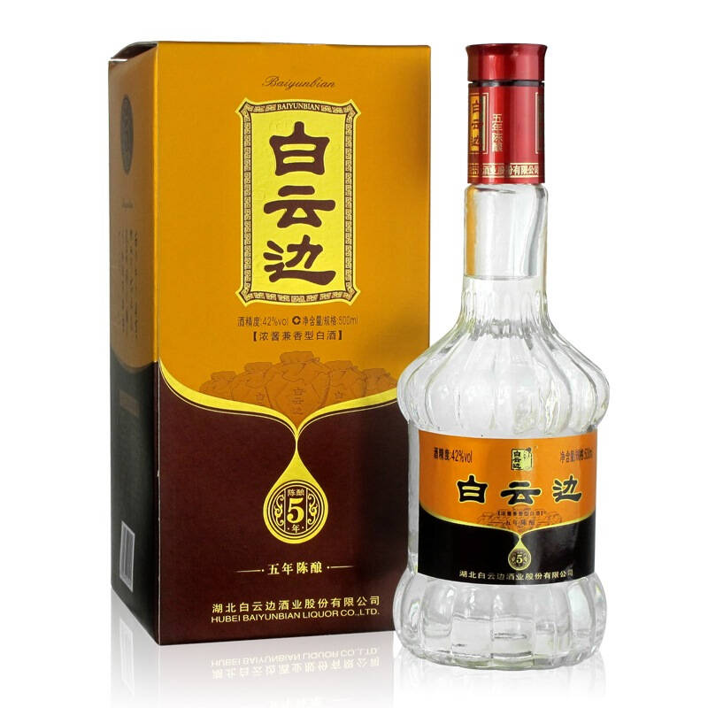 白云边五年陈酿42度 整箱装 500ml*6瓶 自营