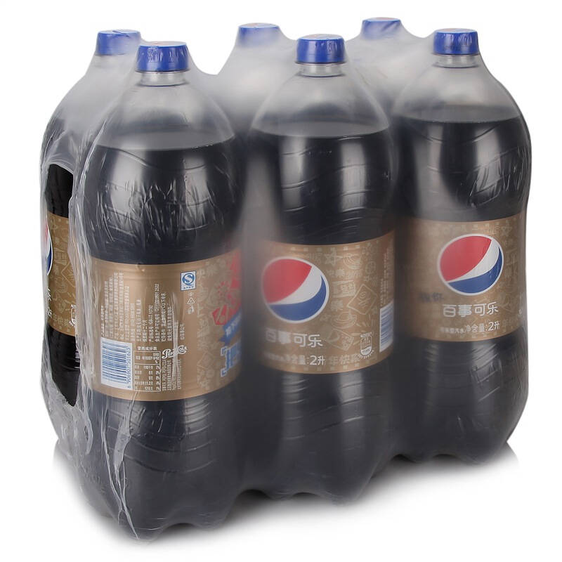 百事可乐(pepsi)碳酸饮料 2l*6瓶(箱装) 自营