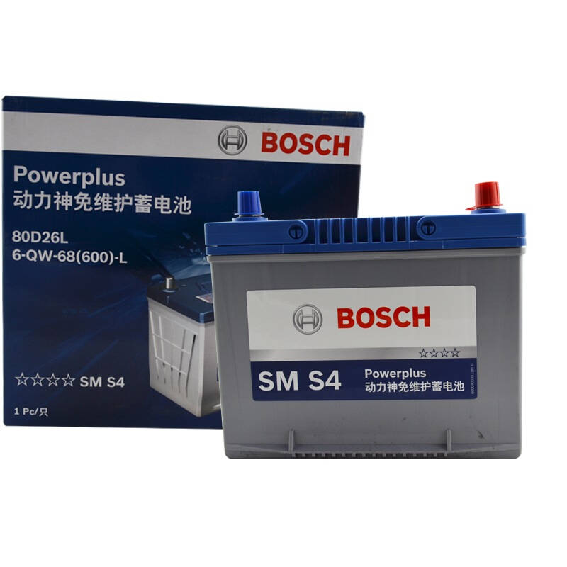 博世(bosch)马自达m6 s4免维护蓄电池80d26l 旧电瓶收回 自营