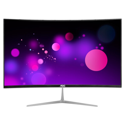AOC739一体机电脑曲面屏超薄家用办公设计游戏四核i3 i5 i7六核台式高配整机全套23.6英寸 八核i7 9700+16G+1TB固态