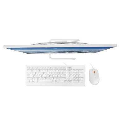联想一体机电脑 AIO520C-24逸系 23.8英寸家用办公台式电脑i3八代 定制i3-8145U/8G/1T+256G固态白 全国联保-三年有限上门