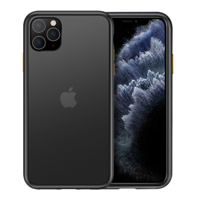 美国0度 苹果11Pro max手机壳 2019新iPhone11promax6.5英寸磨砂透明保护套 防指纹硬壳硅胶全包防摔（黑色）