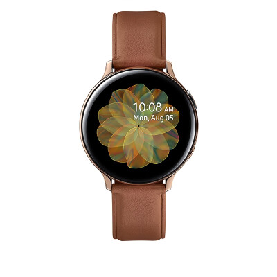 【新品上市】三星 Galaxy Watch Active2 锋芒金 智能手表 健身教练+蓝牙电话+50米防水+移动支付 钢制44mm