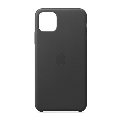 Apple iPhone 11 Pro Max 原装皮革保护壳 - 黑色