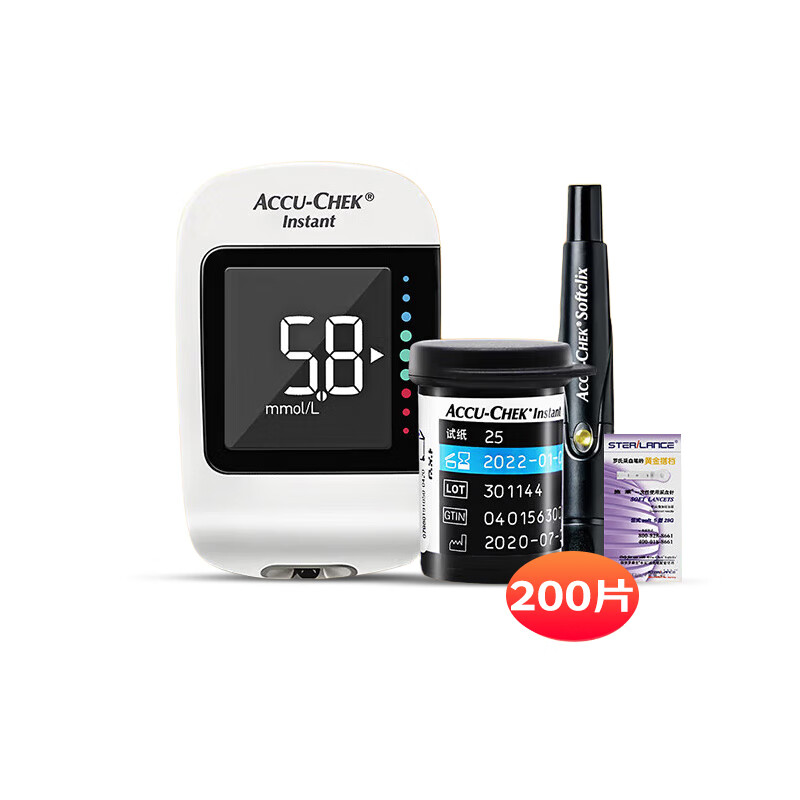 罗氏逸智型（200试纸+针头）