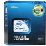 Ӣ�ض�(intel) 45���� ����˫�˴����� E3300��װCPU(LGA775/2.5GHz/1M��������/800MHz)