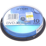 TDK DVD-R 16�� 4.7GB ����ϵ�� ��ɫ 10ƬͰװ ��¼��