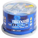 ���������Maxell��DVD+R 16�� 4.7G ̨�� ������� Ͱװ50Ƭ ��¼��