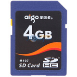 �����ߣ�aigo�� SDHC�� M107 4G ��ɫ �ȶ� ���� ��ǿ����
