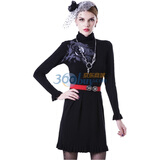 ��ϫ Maxchic 2012�´����¿�Ůװ�º��泤���������ȹȹ����ʱ��������Ůװ����ȹ D42021S10M ��ɫ L