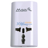���ţ�MAYA��200U-W ȫ��ͨ���õ�Դת����/iPhone USB�������180������ͨ�ã� ��ɫ