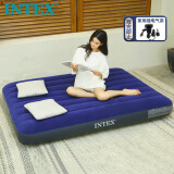 INTEX自动充气床垫打地铺午休充气床户外防潮垫便携家用折叠床64758
