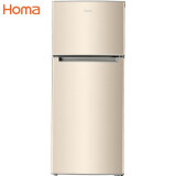 奥马（Homa） BCD-130GN 130升 双门冰箱家用租房办公室 大冷藏双开门电冰箱小型冰箱