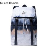 Mr.ace Homme冰川熊背包男大容量初中生双肩包女15.6英寸电脑包男大学生高中生旅行书包 蓝色