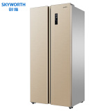 创维(skyworth 450升 冰箱双开门对开门双门 双变频风冷无霜 超薄