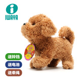 IWAYA（I）日本电动玩具狗毛绒宠物动物玩具猫 儿童会走会叫吉娃娃柴犬金毛 泰迪