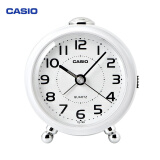 卡西欧（CASIO）学生儿童床头闹铃创意时尚钟表简约卧室床头小闹钟小夜灯学生闹钟 可爱小丸子(TQ-149-7PF)