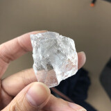 天然水晶宝石石头奇石矿石标本原石摆件地质教学科普摆件 白水晶一块(2-3cm)