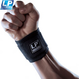 LP753CA护腕篮球网球运动手腕关节支撑防护可调节束带护具 单只均码