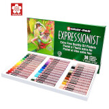 樱花(SAKURA)油画棒蜡笔 中粗型精致36色套装 儿童安全绘画画笔美术彩绘工具软性油性粉彩棒玩具礼物