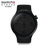 斯沃琪(swatch)瑞士手表bigbold系列bb酷黑时尚运动男表so27b100