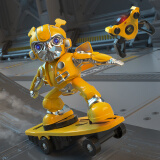 变形金刚（TRANSFORMERS）儿童遥控玩具特技车机器人模型男孩礼物大黄蜂滑板喷雾车