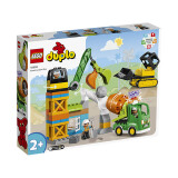 乐高（LEGO）积木得宝10990 忙碌的建筑工地大颗粒积木桌儿童玩具儿童节礼物