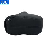 JJC 相机内胆包 保护收纳套 适用于佳能单反200D二代R6II R8 90D 5D3索尼A7M3/R4尼康ZF D7200 Z7II OC-MC0BK小号 黑色