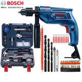 博世（BOSCH）电钻家用冲击钻大功率手电钻GSB550电动螺丝刀起子机正反转调速 冲击钻+博士工具箱66件套装