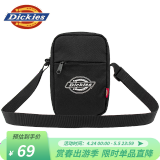 dickies男女单肩包 logo印花手机卡片斜挎包 DK010506 黑色