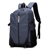 格比森双肩包男初高中大学生书包大容量15.6英寸电脑背包防泼水旅行包 深蓝色